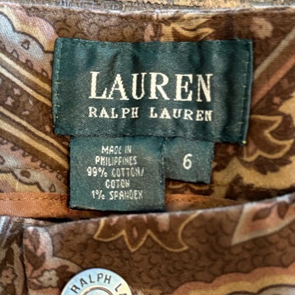 Womens Vintage Pants Paisley Lauren Ralph Lauren Size 6 - Picture 4 of 10
